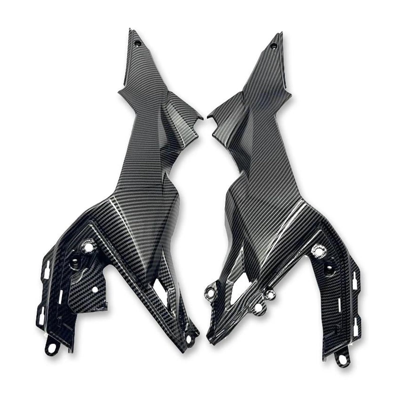 Für Kawasaki Z650 2017 2018 2019 2020 2022 2023 Motorrad Kraftstofftank Seitenrahmen Mittelabdeckung Verkleidung Spoiler(Carbon fiber appearance) von RYMZBE