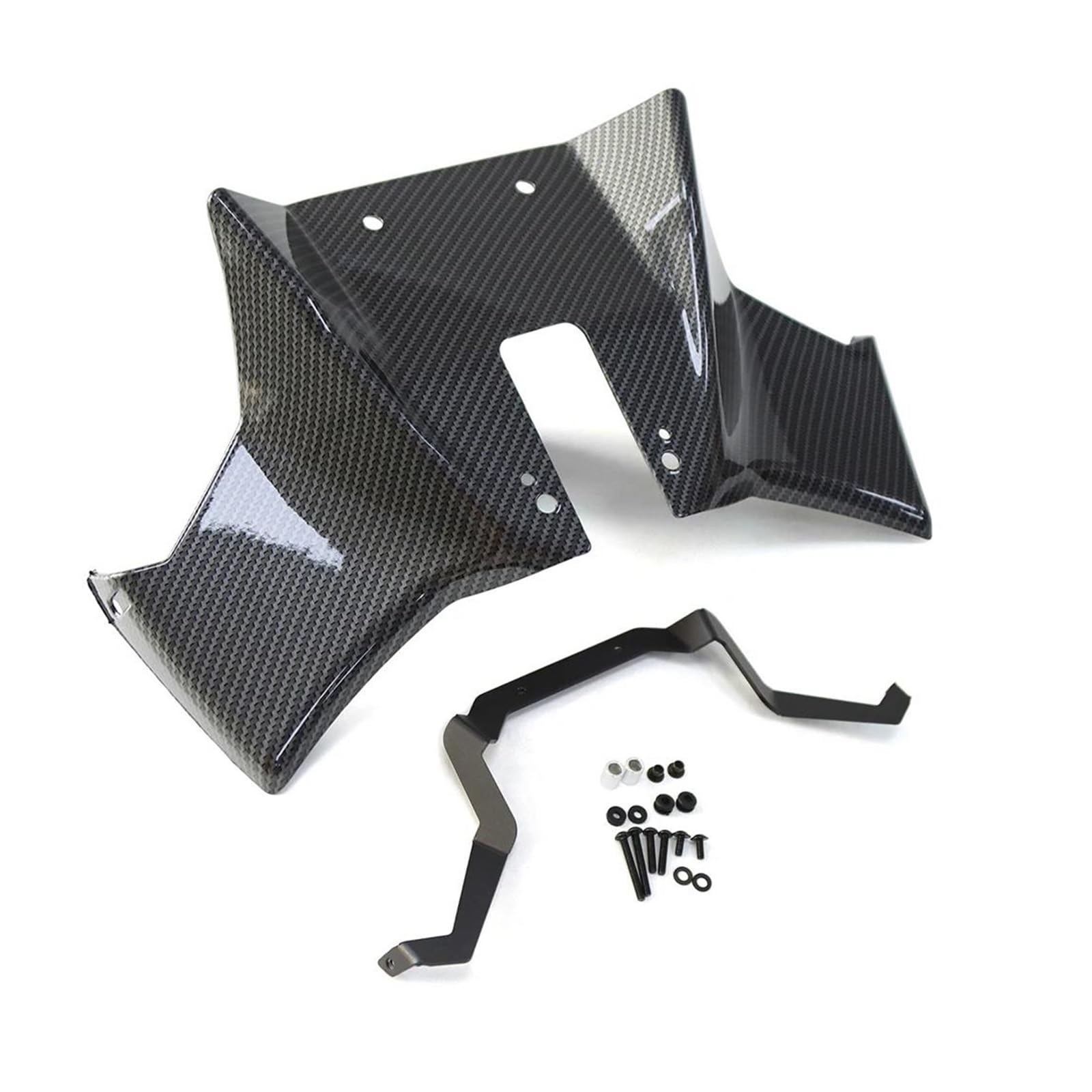 Für Suzuki GSX-8S GSX8S GSX 8S 2023 2024 Motorrad GSX 8S 2024 Bare Front Spoiler Winglet Aerodynamische Kit(Carbon) von RYMZBE