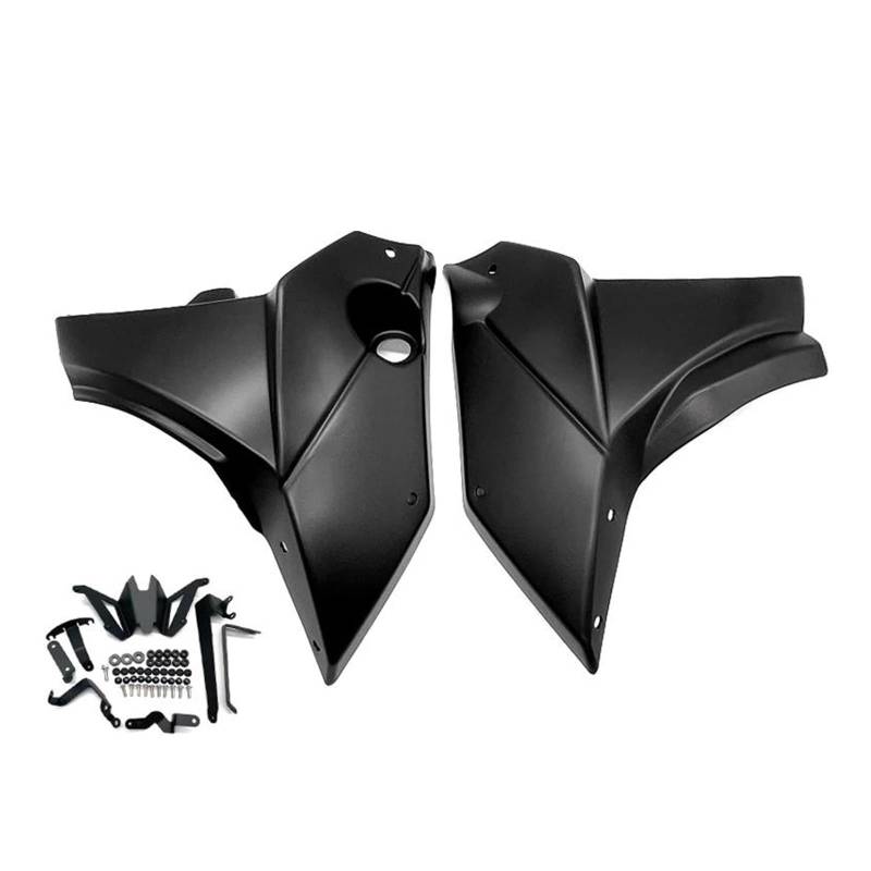 Für Yamaha MT-07 FZ-07 2021-2023 Motorrad Motorabdeckung Spoiler Bauchplatte Untere Schutzabdeckung Zubehör(Black) von RYMZBE
