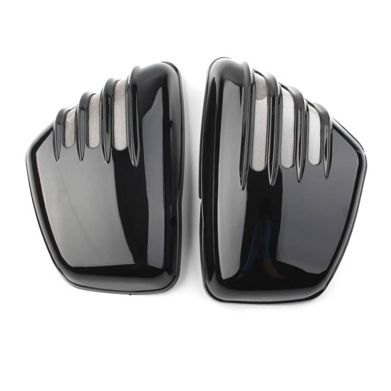 Für Yamaha XV700 750 1000 1100 Virago 1984-2020 2 Stücke Helle Schwarze Motorrad Batterie Side Verkleidung Abdeckung Schild ABS von RYMZBE