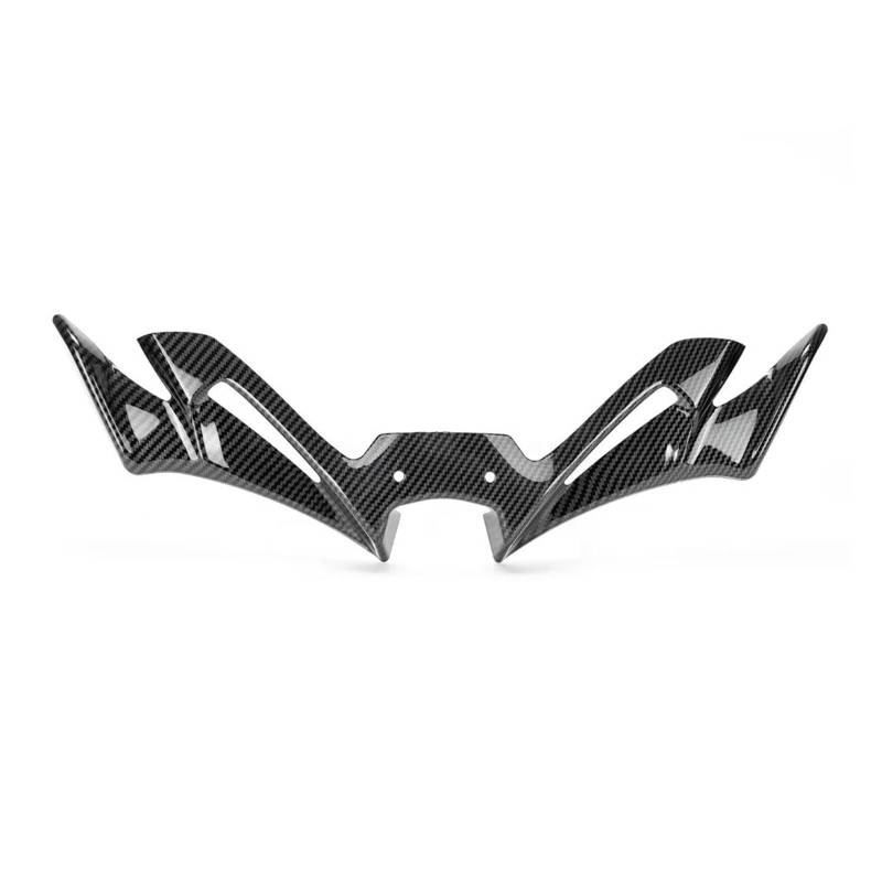 Für Yamaha YZF-R3 YZF-R25 2019-2023 Aerodynamische Motorrad Front Verkleidung Winglet Abdeckung Carbon Faser(Carbon fiber appearance) von RYMZBE