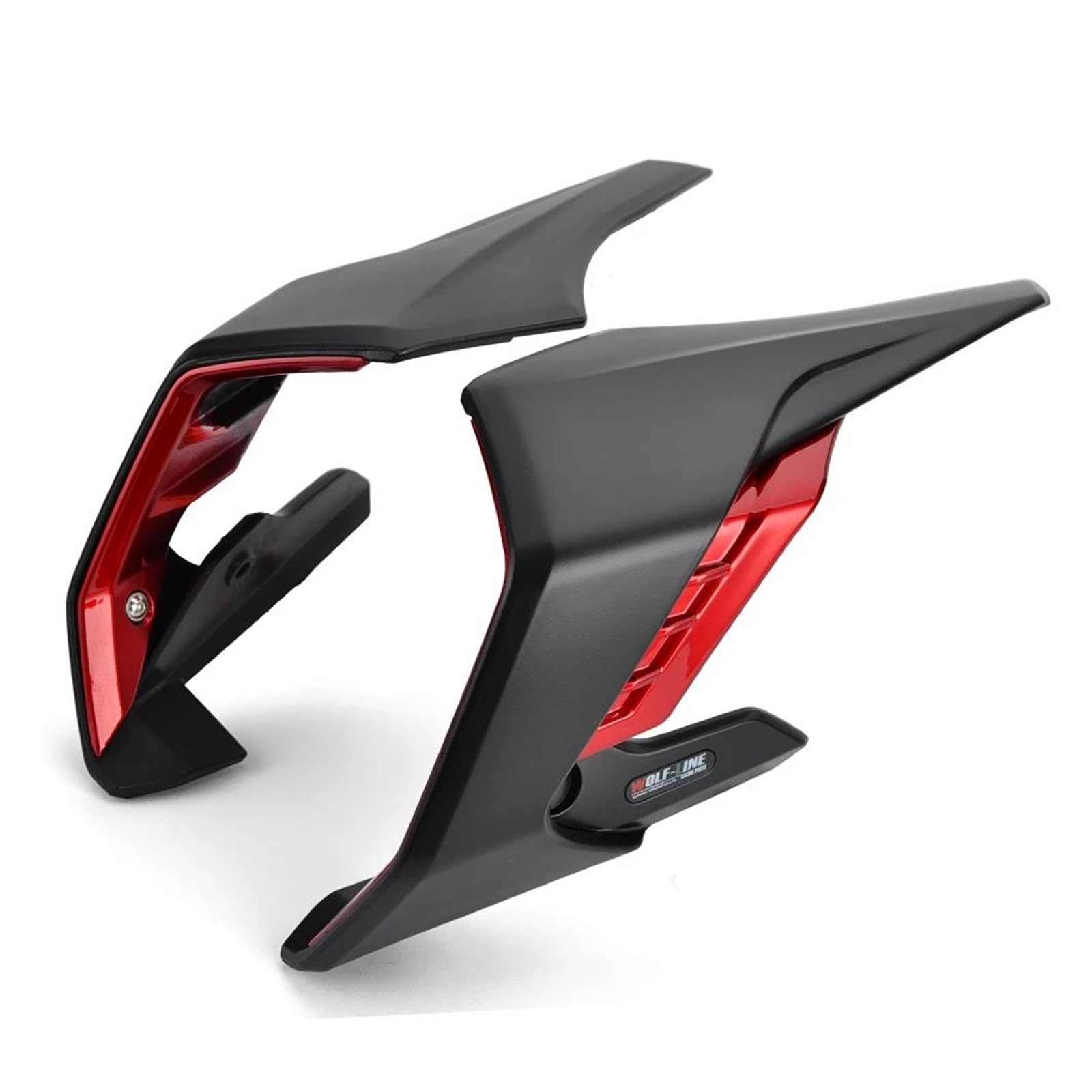 Passt Für Honda CB650R 2019 2020 2021 2022 2023 Motorrad CB 650R 650 R Vorderseite Zubehör Kleine Flügel Seite Spoiler(Red) von RYMZBE