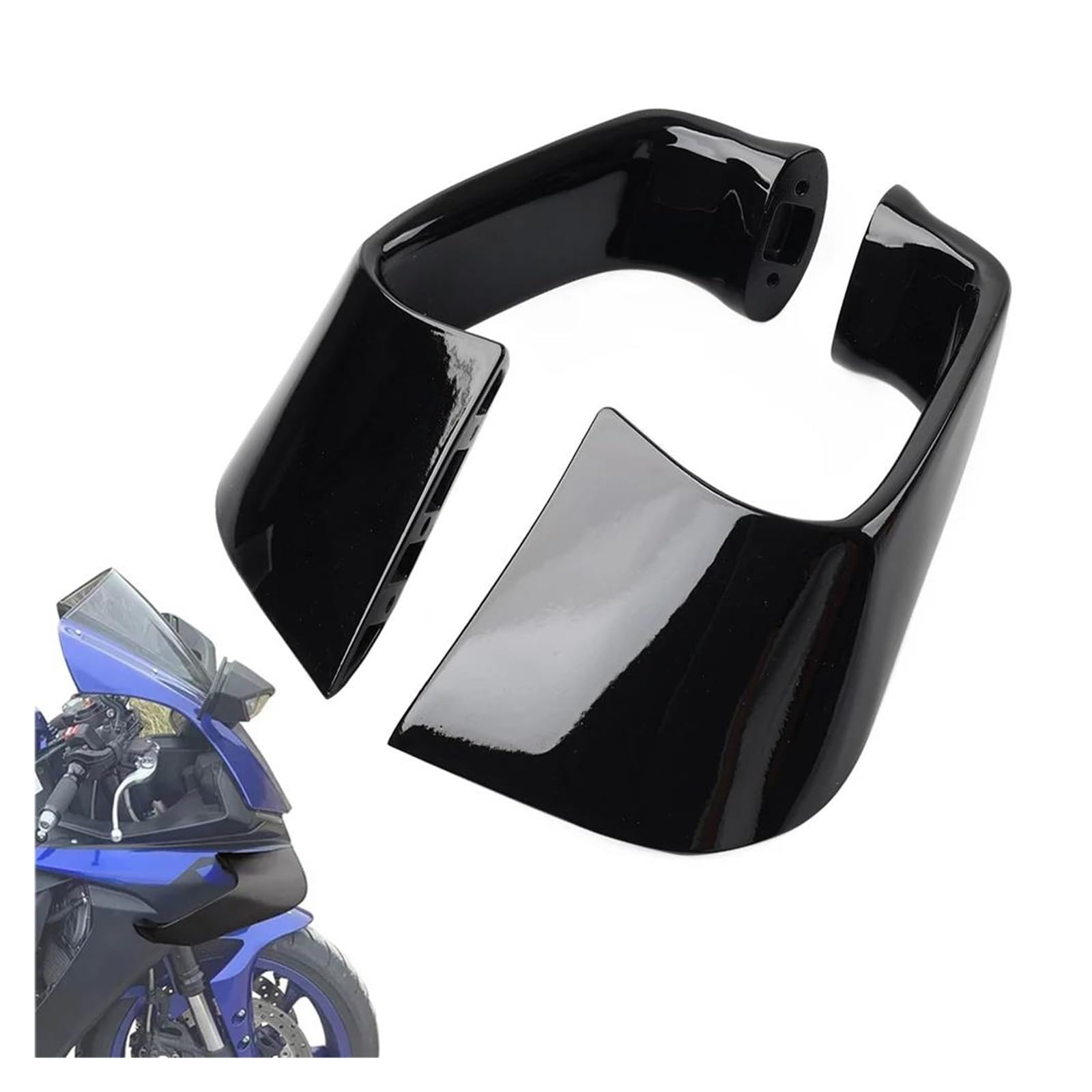 Passt Für YAMAHA YZF-R1 R1M 2015-2022 R6 2017-2022 Motorrad Seite Spoiler Feste Wind Deflektor Flügel Verkleidung Kit ABS(Lustrous black) von RYMZBE