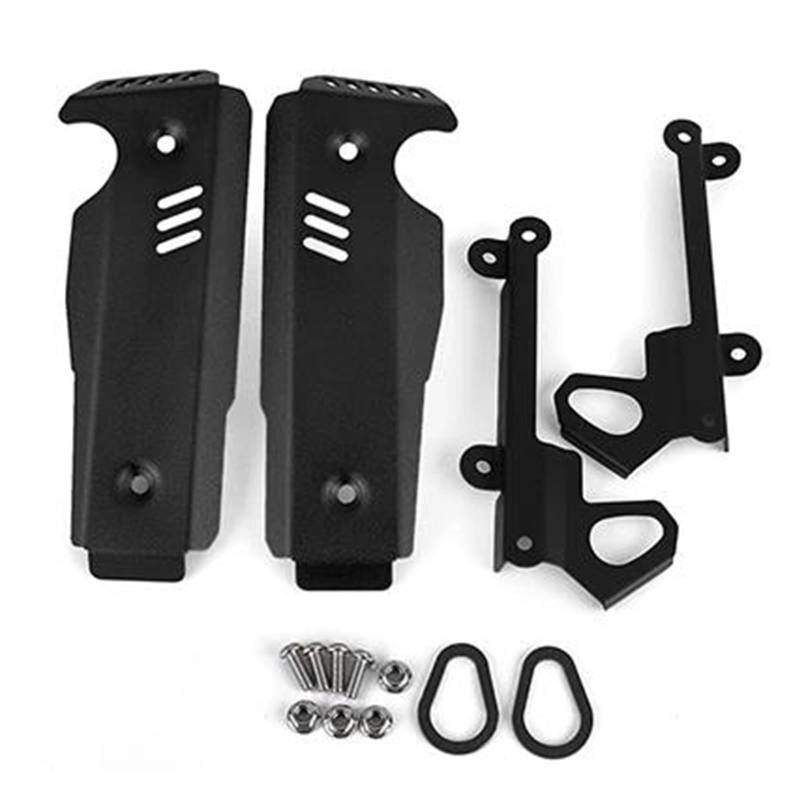 Passt Für Yamaha FZ-07 MT-07 2018-2022 Motorrad Kühlergrill Shroud Seite Abdeckung Aluminium Zubehör(Black) von RYMZBE