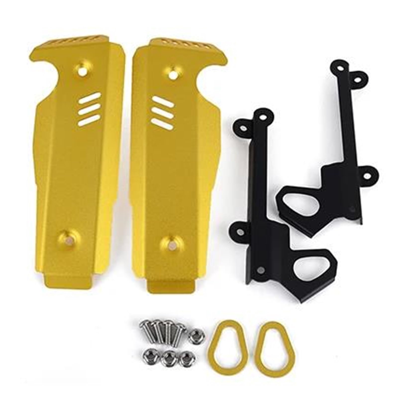 Passt Für Yamaha FZ-07 MT-07 2018-2022 Motorrad Kühlergrill Shroud Seite Abdeckung Aluminium Zubehör(Gold) von RYMZBE