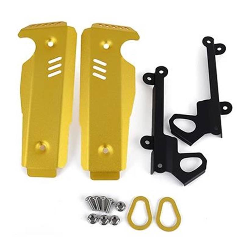 Passt Für Yamaha FZ-07 MT-07 2018-2022 Motorrad Kühlergrill Shroud Seite Abdeckung Aluminium Zubehör(Gold) von RYMZBE