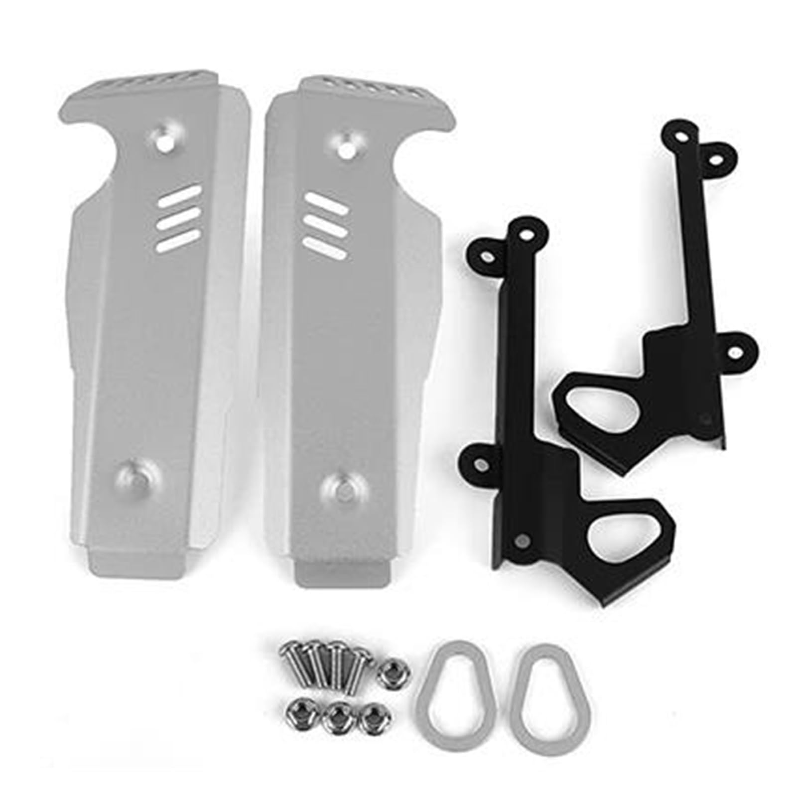 Passt Für Yamaha FZ-07 MT-07 2018-2022 Motorrad Kühlergrill Shroud Seite Abdeckung Aluminium Zubehör(Silver) von RYMZBE
