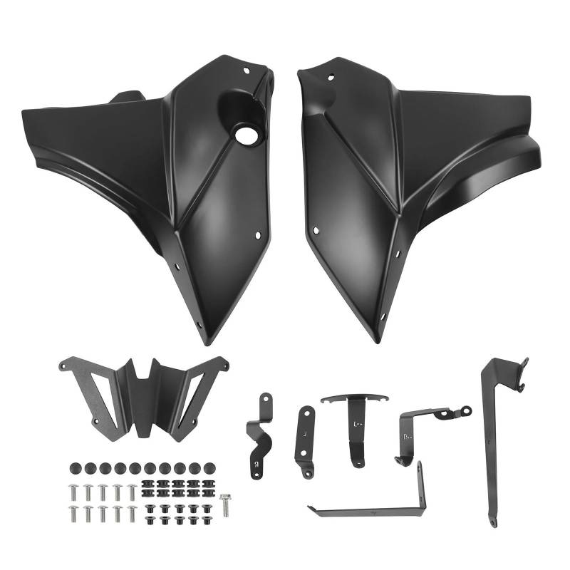 Passt Für Yamaha MT-07 MT07 FZ07 FZ-07 2021-2023 Motorrad Motor Spoiler Bauch Platte Unter Halterung(Black) von RYMZBE