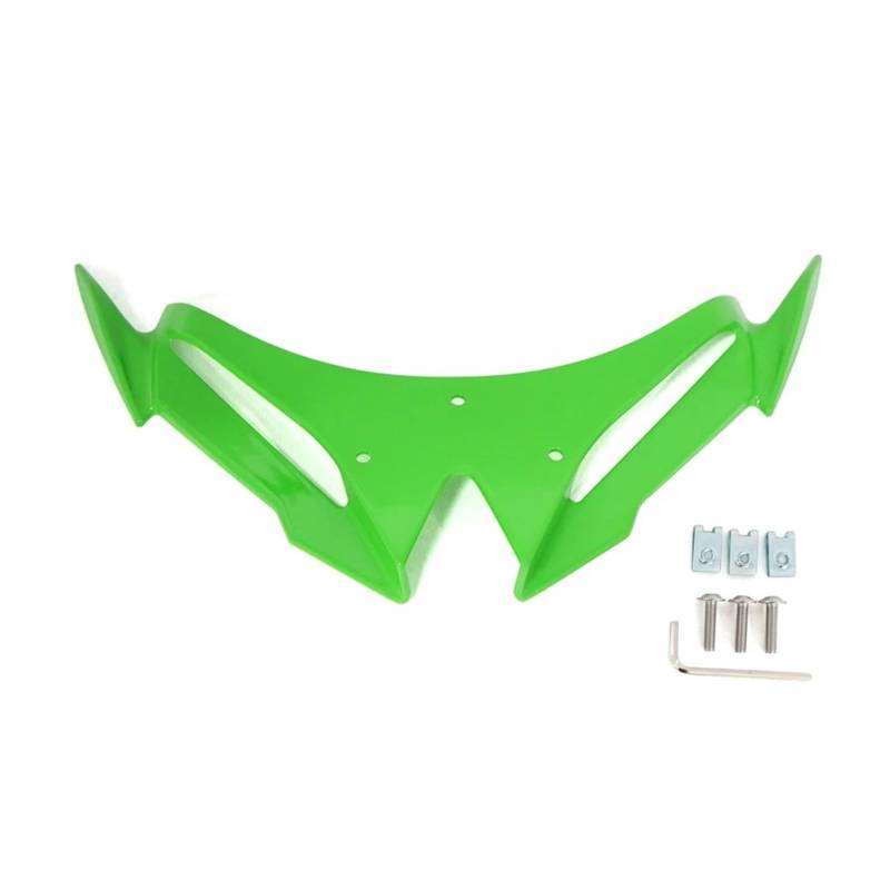 Passt NINJA500 NINJA500SE 2024 2025 Motorrad Front Verkleidung Aerodynamische Flügel Abdeckung Winglet Körper(Green) von RYMZBE