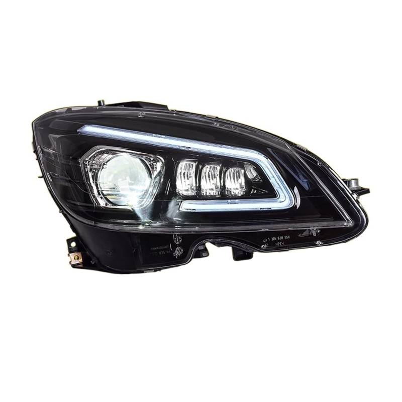 Scheinwerfereinheit Kompatibel for Mercedes-Benz C-Klasse W204 2007-2011 C180 C200 C260 DRL Dual Beam Lens Sequential Turn Signal von RYTYHFFR