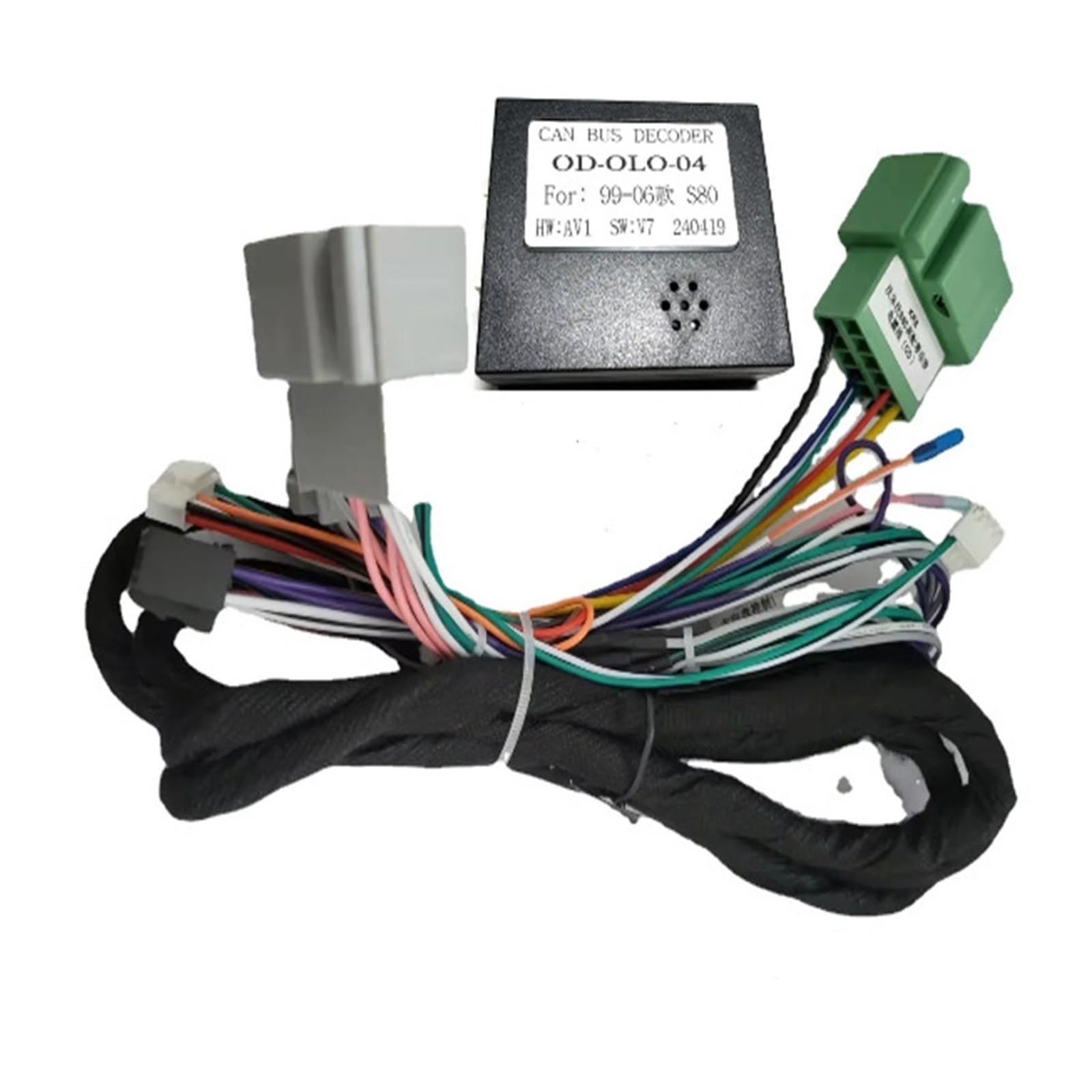 16Pin Auto Kabelbaum Canbus Box Decoder Kompatibel für Volvo S80 XC70 V70 S60 1999-2006(For High Trim) von RYWRLQRA