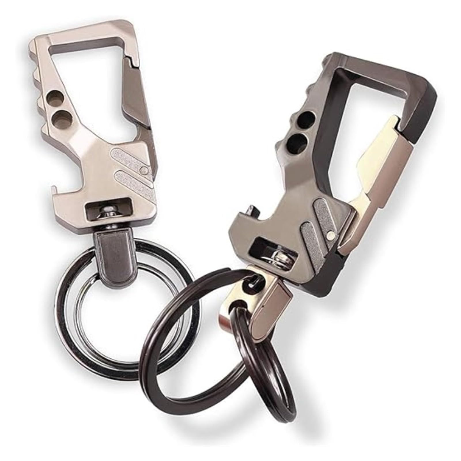 20 Stück Robuster Schlüsselanhänger aus Metall mit Flaschenöffner, Autoschlüsselanhänger mit 2 Schlüsselringen aus Metall, Karabinerhaken, Auto-Schlüsselanhänger(20 Pcs Mix Color) von RYWRLQRA