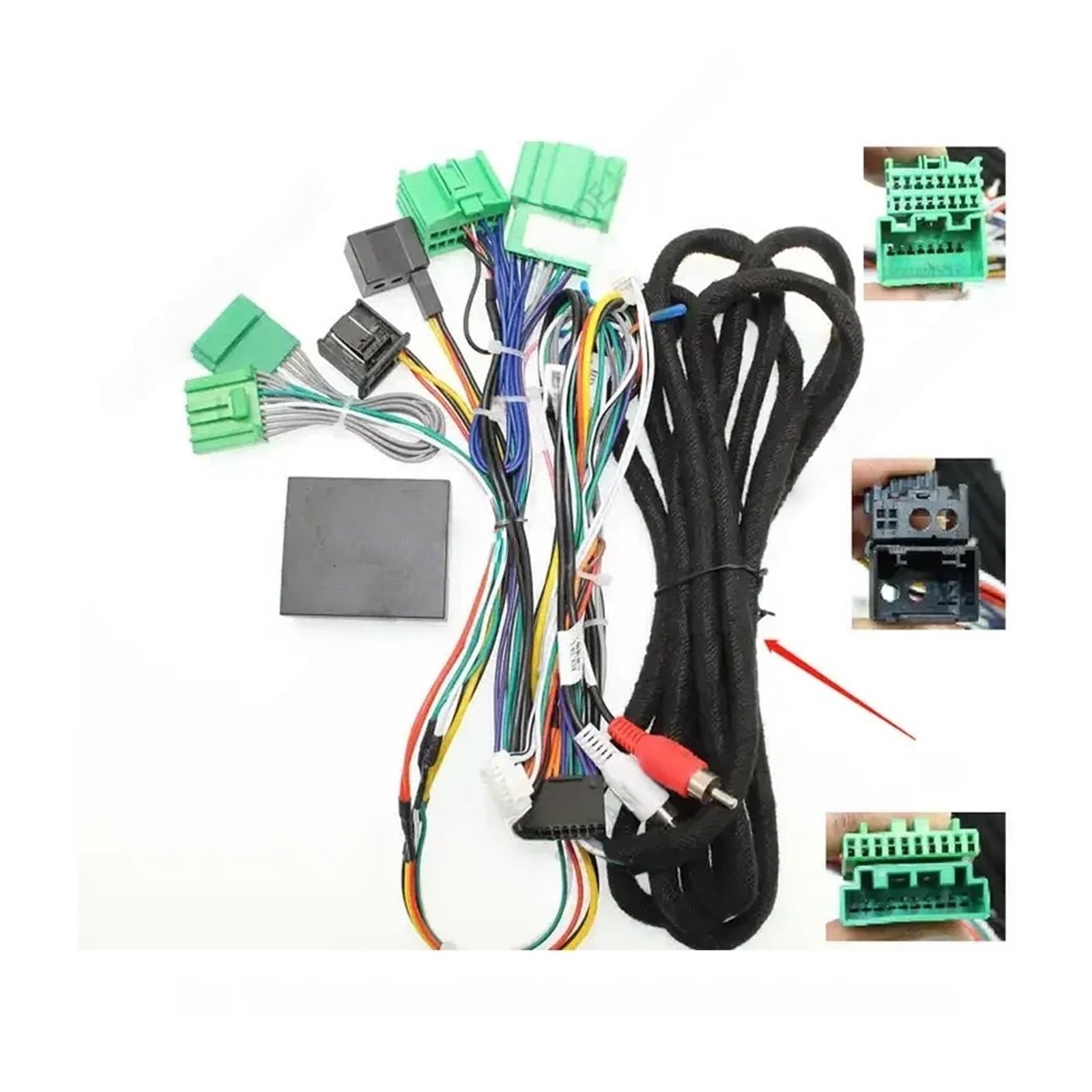 Kompatibel Für Volvo XC90 High-End-S90-V90-Kabel, Auto-16-poliger Kabelbaumadapter, Canbus-Box-Decoder, Android-Radio-Stromkabel Kompatibel Für Volvo XC90 High-End-S90-V90-Kabel, Auto-16-poliger Kabelbaumadapter, Canbus-Box-Decoder, Android-Radio-Stromkabel von RYWRLQRA