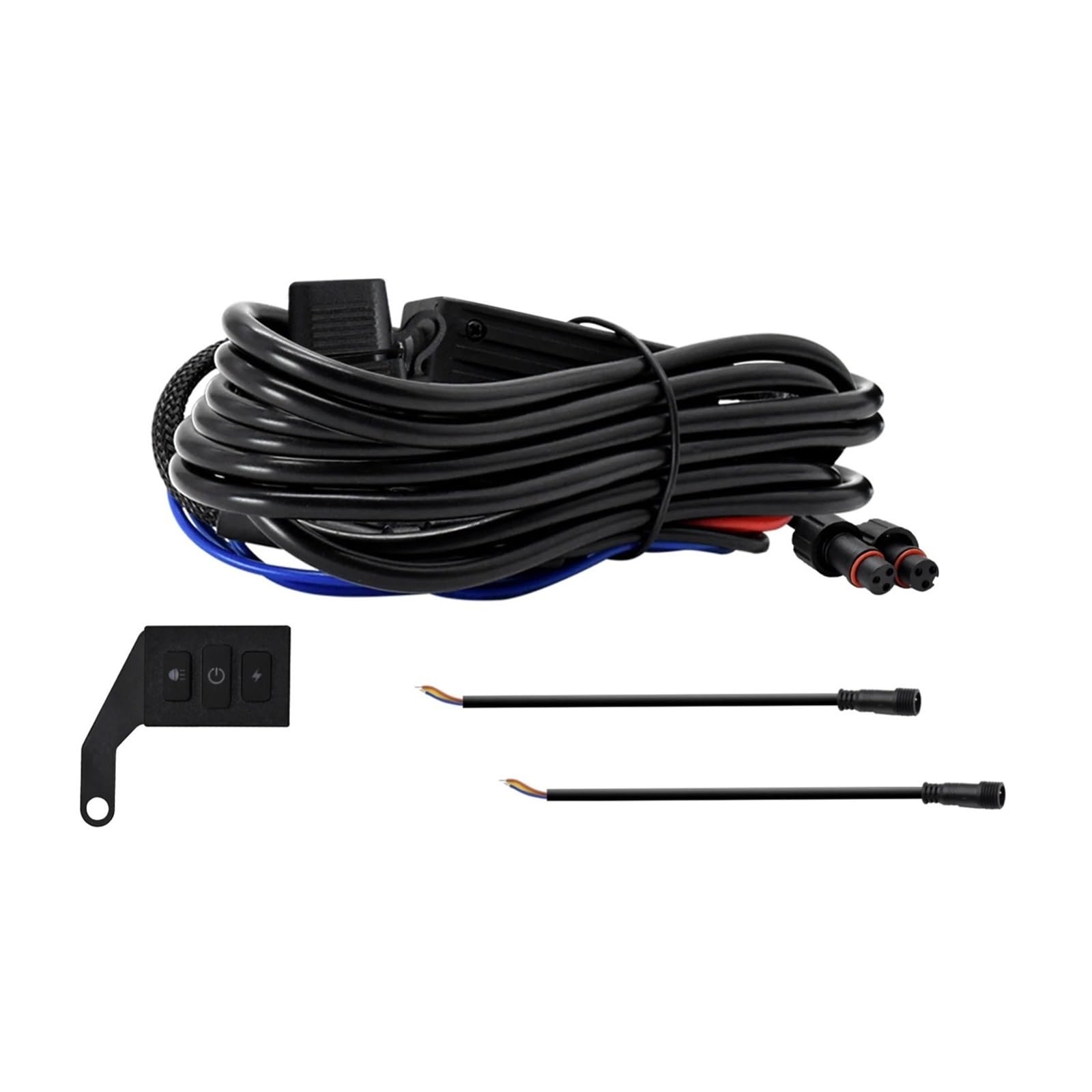 Motorrad-Kabelbaumsatz, 300 W, 16 AWG, wasserdichter Steckverbinder-Kabelbaumsatz, Motorrad-Scheinwerfer-Kabelbaumsatz Motorrad-Kabelbaumsatz, 300 W, 16 AWG, wasserdichter Steckverbinder-Kabelbaumsatz, Motorrad-Scheinwerfer-Kabelbaumsatz von RYWRLQRA