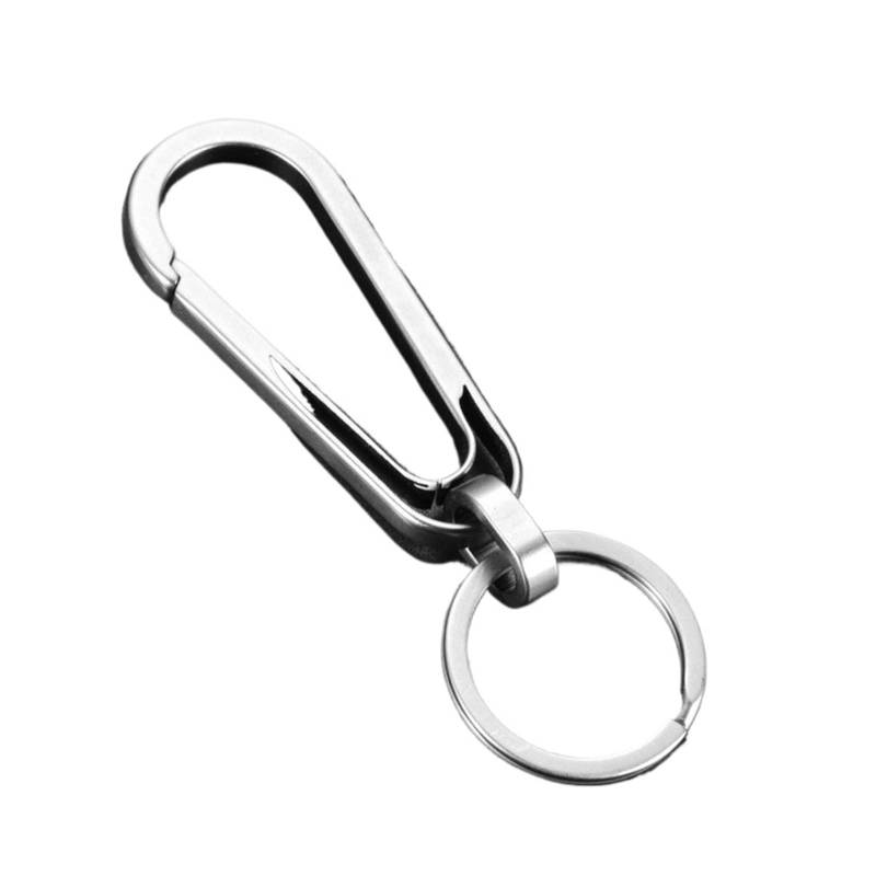 Titanlegierung Auto Schlüsselanhänger Herren Anhänger Schlüsselanhänger Taille hängender Ring einzigartige kreative einfache Metall Schlüsselanhänger von RYWRLQRA