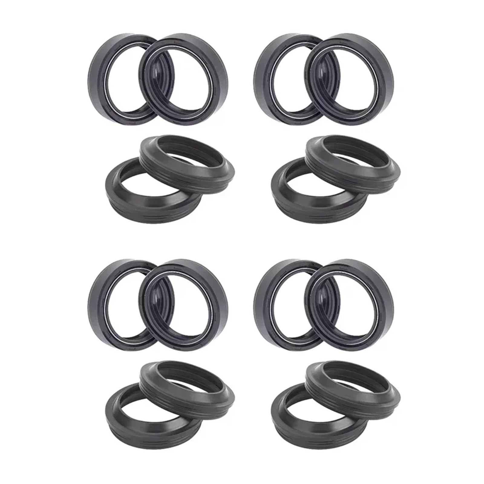 30x42x10,5 30 42 Front Shock Gabel Dämpfer Welle Öl Dichtung Halterungen Staub Abdeckung for ITALO 125 BT125T-3A2 09 BT125T-3A4 2011(8pc Seal 8pc Cover) von RYZLSVFB