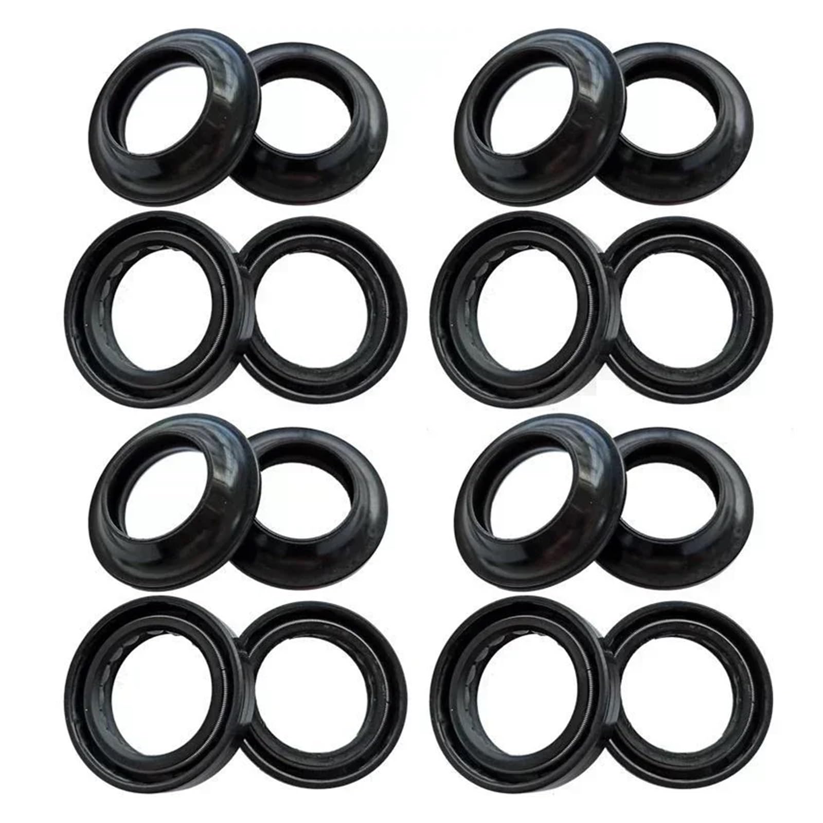 35x48x11 35 * 48 Front Shock Gabel Dämpfer Welle Öl Dichtung Halterungen 35 48 Staub Abdeckung for KX100 KX100A KX 100 KMX125 KMX 125(8pc Seal 8pc Cover) von RYZLSVFB