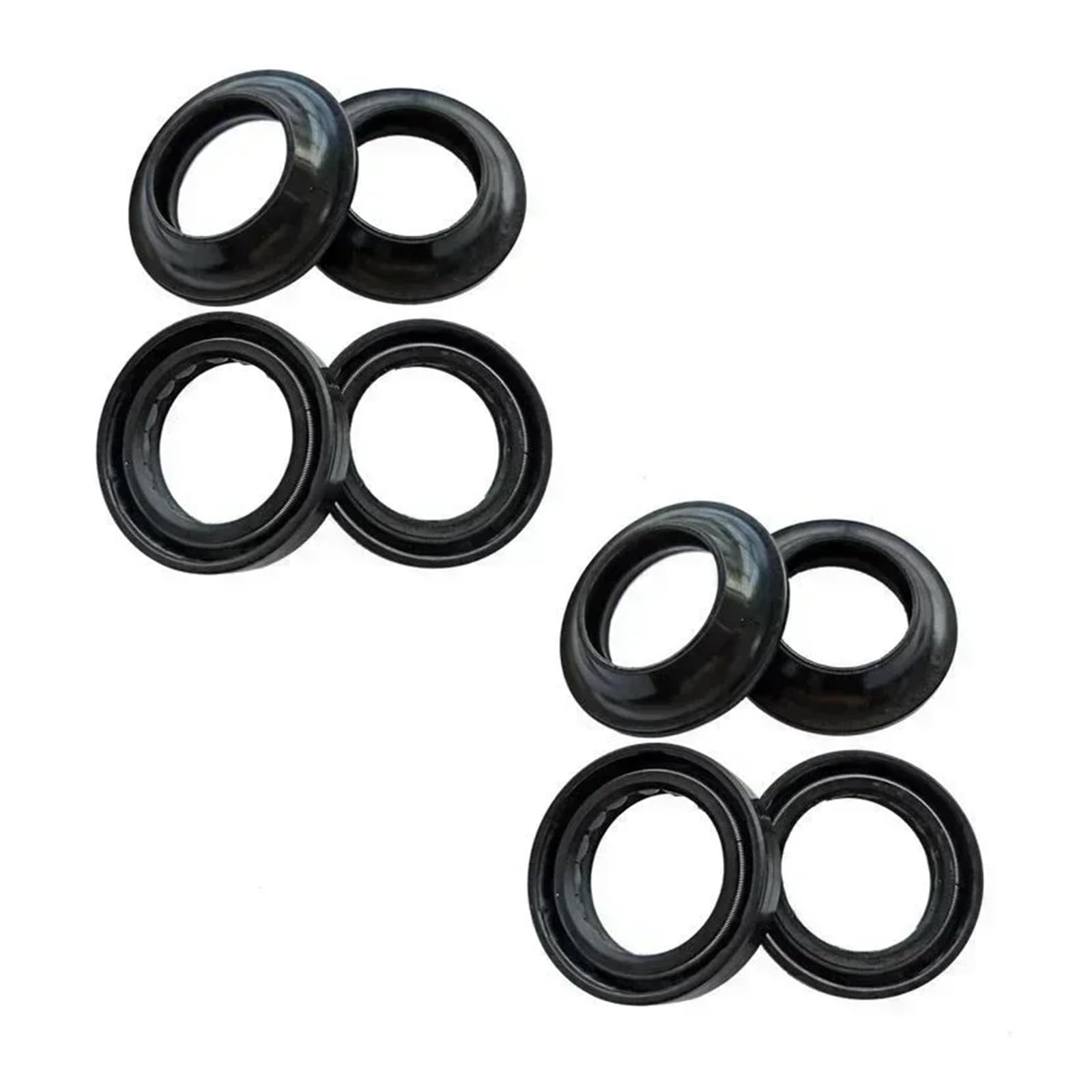 35x48x11 Front Shock Gabel Dämpfer Welle Öl Dichtung Halterungen 35 48 Staub Abdeckung for GS450 GS450E GS 450 GS450L GS450S GS450ST(4pc Seal 4pc Cover) von RYZLSVFB