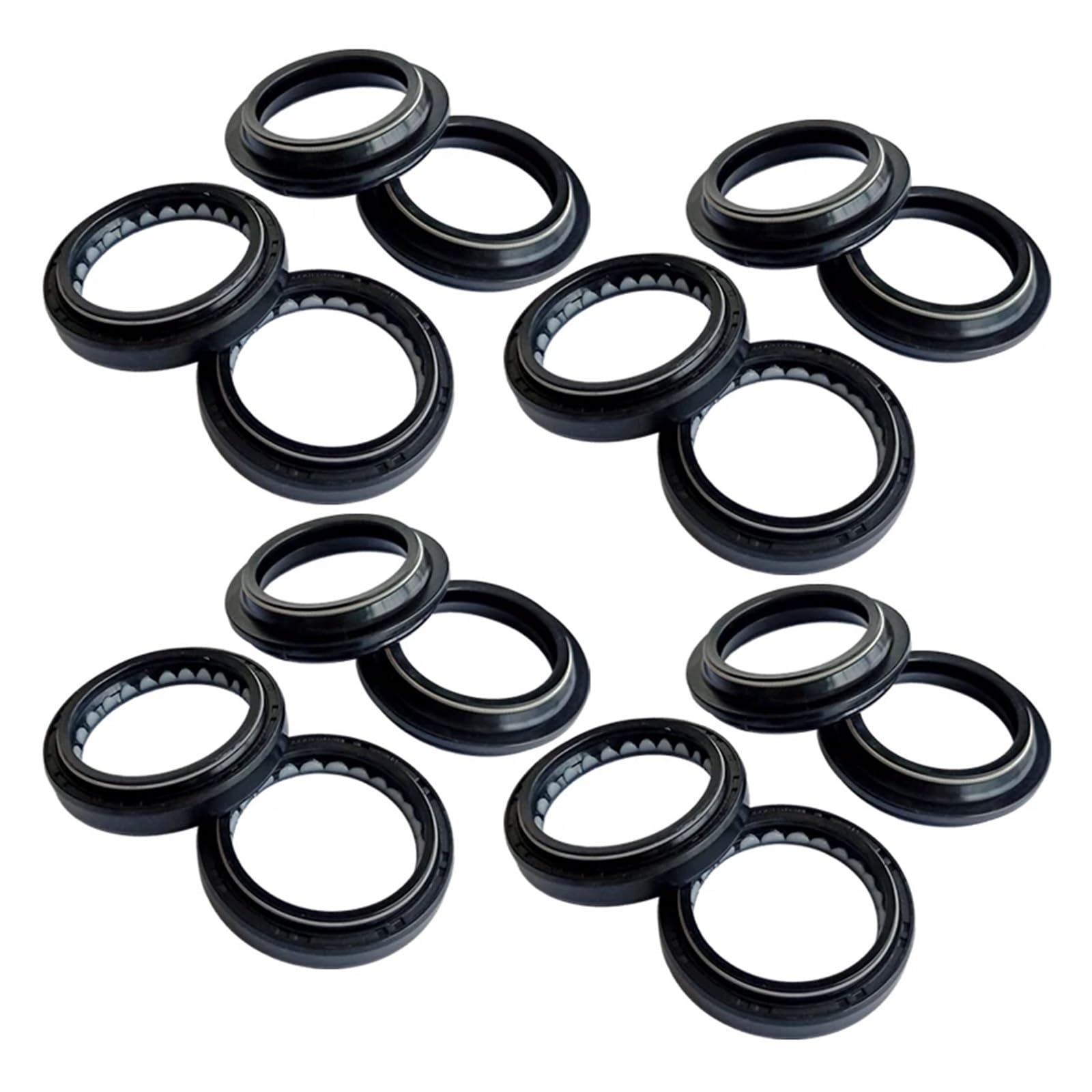41x53x10,5 Front Shock Gabel Dämpfer Welle Staub Öl Dichtung Halterungen for ZR800B ZR800A ZR800 ABS Modell 2013-2016 15 ZR 800(8pc Seal 8pc Cover) von RYZLSVFB