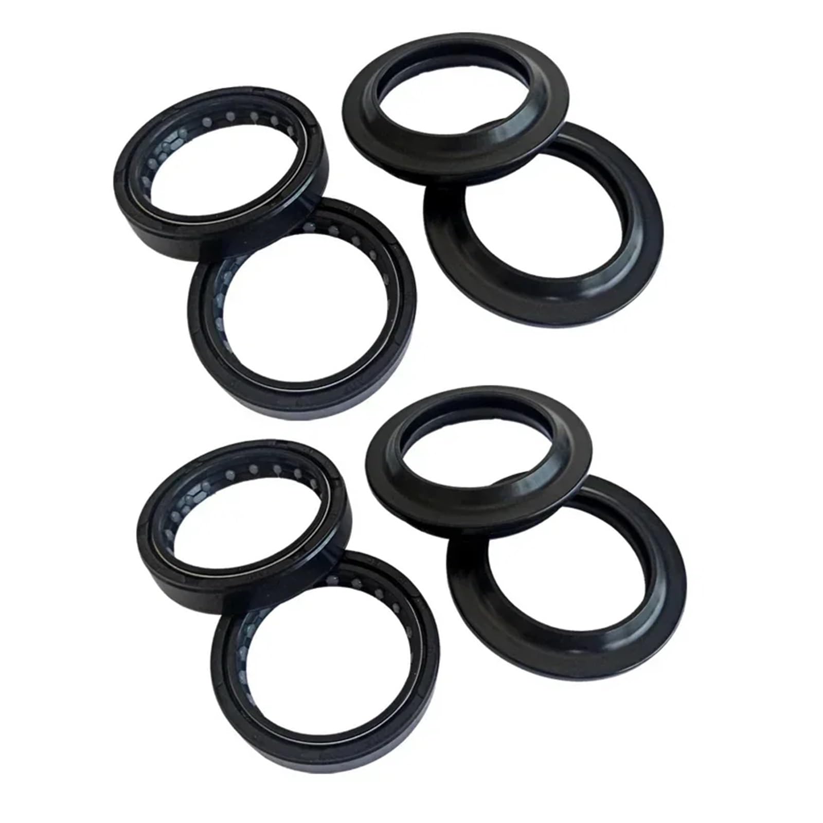 43x55x11 43 55 Motorrad Gabel Staub Dichtung Öl Dichtung Frühling for CBR1000RR for FZS1000 FZS 1000 FZ1 FZ6 MT01 R1(4pc Seal 4pc Cover) von RYZLSVFB