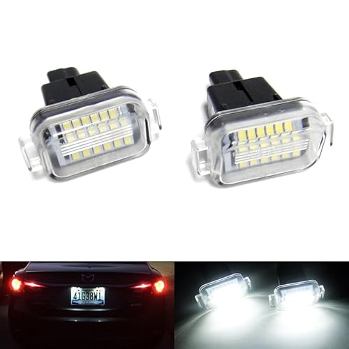 2x Kennzeichenbeleuchtung weiß Canbus für 2013-20 Mazda6 Atenza 2013-18 Mazda3 Axela Schrägheck von RZG