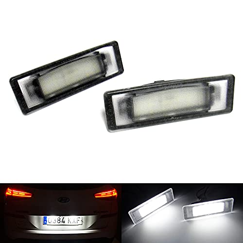 2x LED Kennzeichenbeleuchtung Canbus für i40 4D VF Tucson TL Sportage QL Proceed CD Soul SK3 Stonic Weiß von RZG