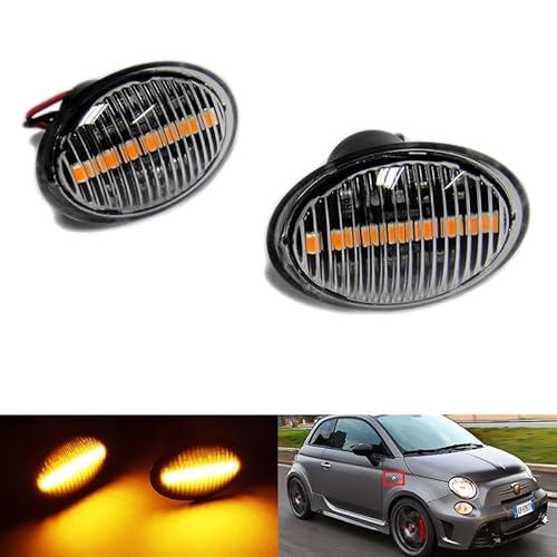 RZG 2x klare Seitenblinker LED Begrenzungsleuchten für 500 500C 595 312 Ka RU8 Gran Turismo Quattroporte V 4C von RZG