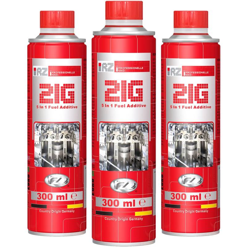 3X RZ21G Einspritzsystem-Reiniger | Direkteinspritzer | Einspritzsystem Reiniger | Injektor Reiniger | Einspritzdüsenreiniger | Motor Pflege | Korrosionsschutz | 300 ml Dose von RZOIL