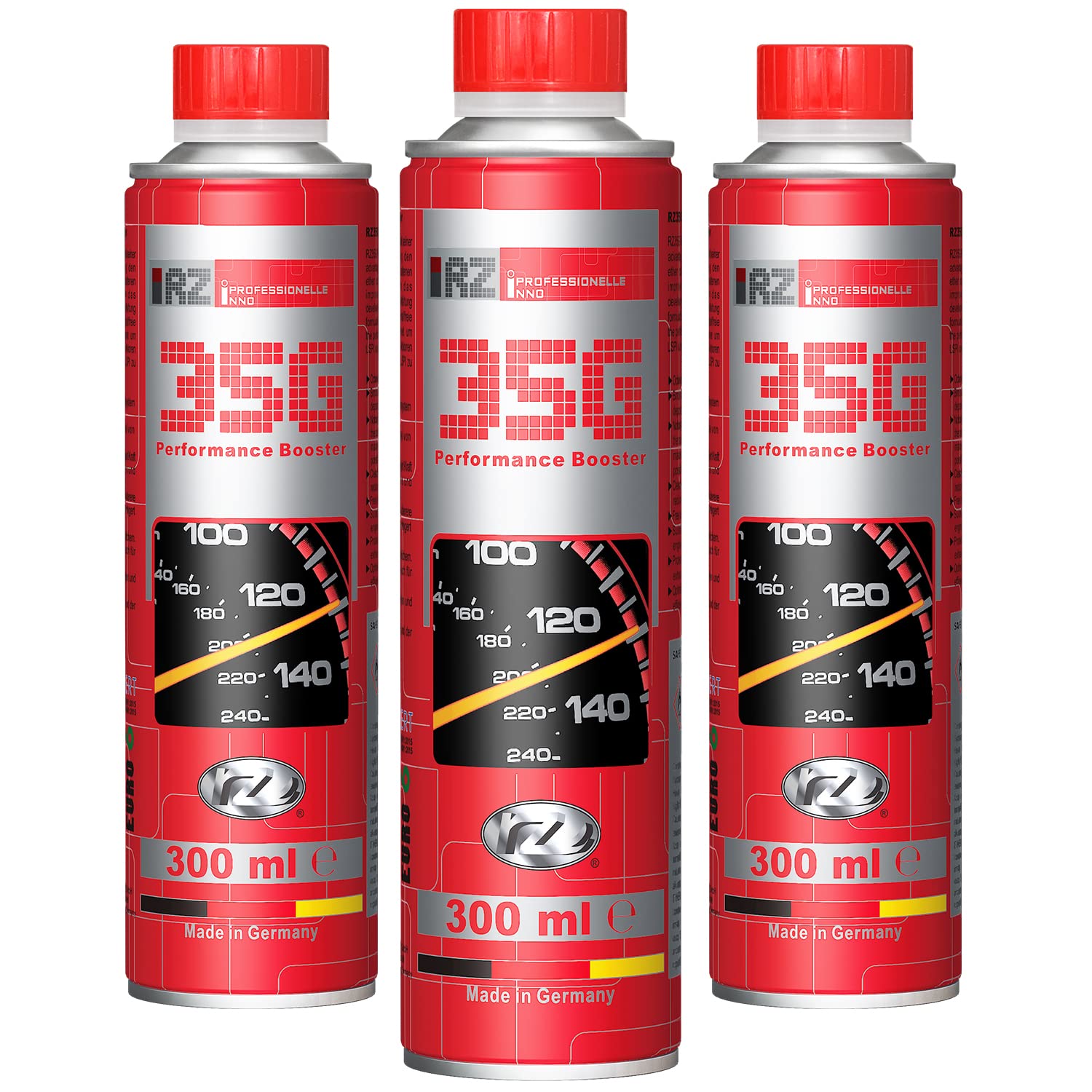 3X RZ35G Performance Booster | Oktanzahlverbesserer | Benzin Additiv | Frei von Metallen | LSPI geeignet | Verschleißschutz & Reinigung | 300 ml Dose von RZOIL