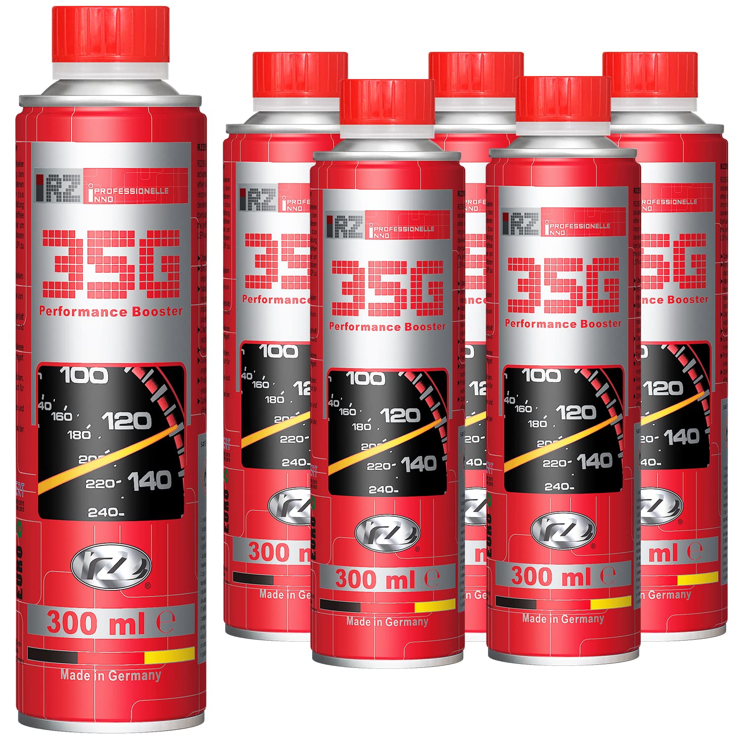 6X RZ35G Performance Booster | Oktanzahlverbesserer | Benzin Additiv | Frei von Metallen | LSPI geeignet | Verschleißschutz & Reinigung | 300 ml Dose 6X RZ35G Performance Booster | Oktanzahlverbesserer | Benzin Additiv | Frei von Metallen | LSPI geeignet | Verschleißschutz & Reinigung | 300 ml Dose von RZOIL