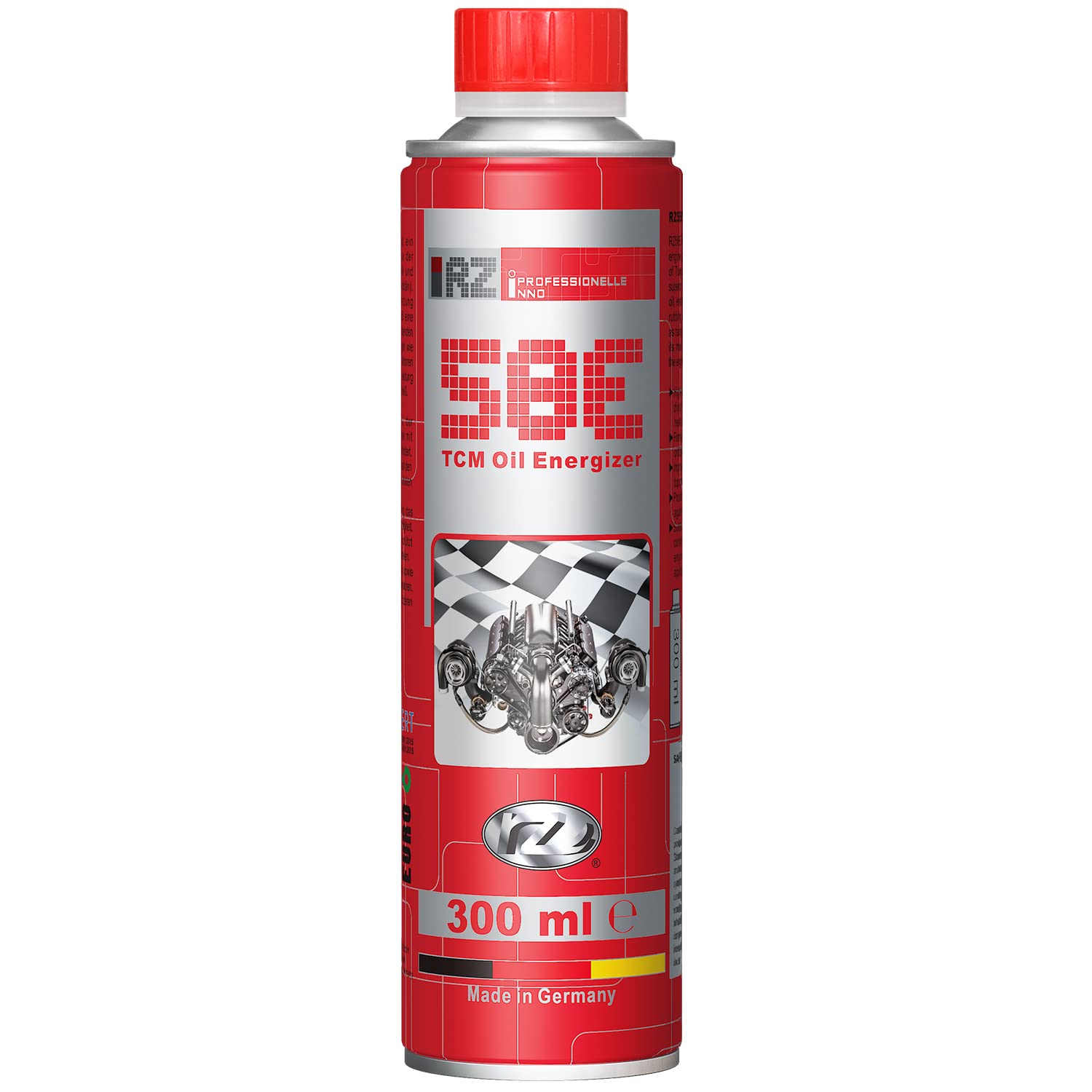 RZ58E TCM Oil Energizer | Performance Motorölzusatz | Leistungsverbesserung | Extreme Reibungsreduzierung | Verschleißschutz | Motoröl Ölzusatz | 300 ml Dose von RZOIL