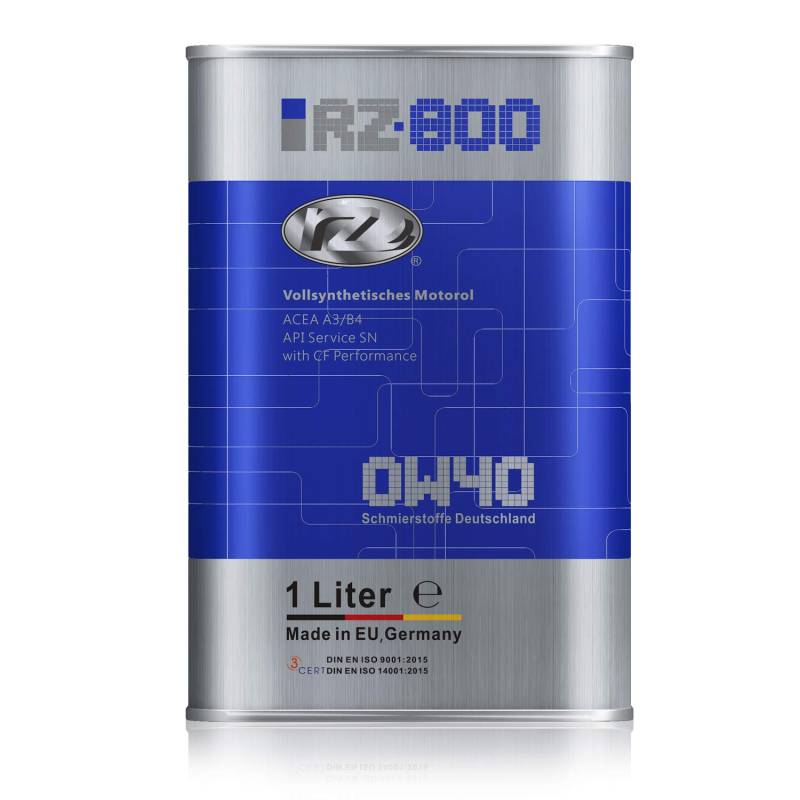 RZ800 0W40 Motoröl | HC-Synthese | 1 Liter von RZOIL