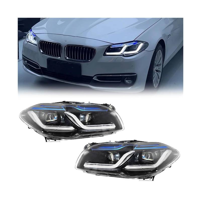 2 STÜCKE LED-Scheinwerfer Kompatibel for BMW F10 F18 2010-2017 M5 520i 520d 530i 530d LED-Leuchten Kompatibel for BMW F10 F18 Scheinwerfer Autozubehör(2011-2013 Year,Xenon) von RZYHBVHX