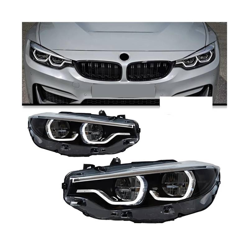 Scheinwerfer kompatibel for BMW F32 F36 M4 F82 LED-Scheinwerfer 2013–2019 Scheinwerfer 425I DRL Blinker Fernlicht Angel Eye Projektorlinse(2013-2015 8 pins) von RZYHBVHX