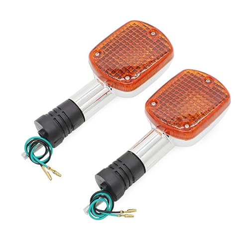 RaamKa Blinker Motorrad 4X Vorne Hinten Blinker Blinker Lichter Anzeige Passend for Honda SHADOW VT400 VT600 VT750 VT1100 STEED VLX400 VLX600 VTX1300 VTX1800 Motorrad Blinker von RAAMKA