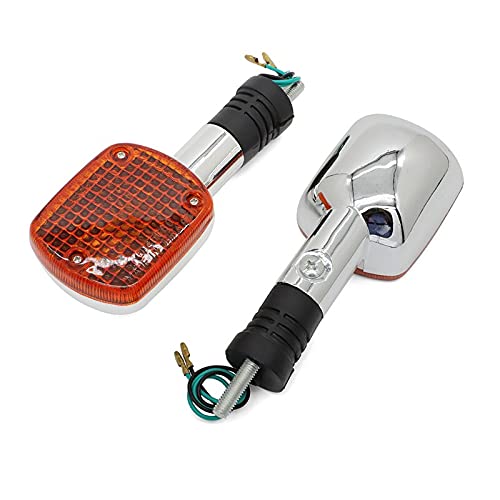 RaamKa Blinker Motorrad Blinker Blinker Licht Passend for Honda Magna VF250 VF750 Rebel CA250 CMX250 CMX400 500 VT500C VTX1300 VTX1800 VLX400 VLX600 Motorrad Blinker (Color : 1Pair) von RAAMKA