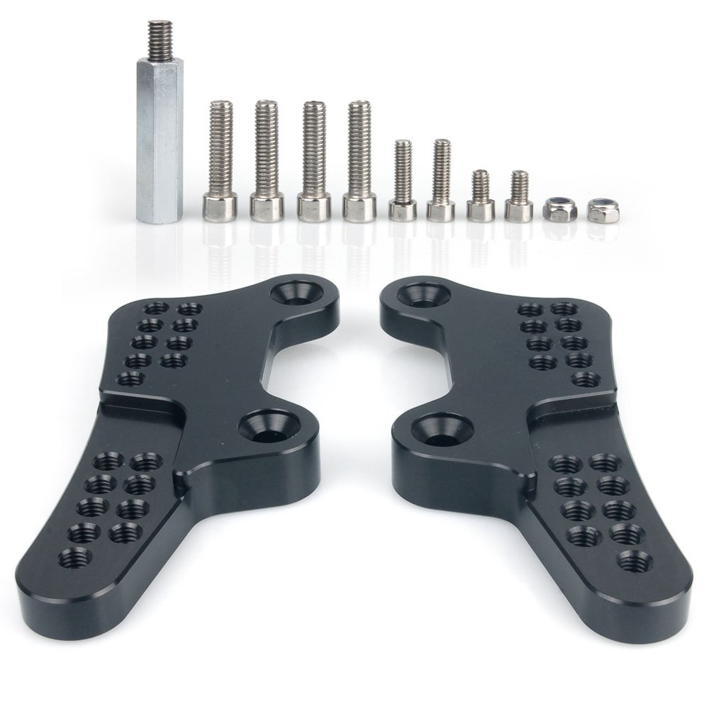 RACEFOXX Fußrastenadapter, Adapterplatten, Fußrasten Umbaukit, Motorradfußraste, schwarz, mit Teilegutachten, für KTM 1290 Superduke, GT und 2017er 1290 SD Modelle RACEFOXX Fußrastenadapter, Adapterplatten, Fußrasten Umbaukit, Motorradfußraste, schwarz, mit Teilegutachten, für KTM 1290 Superduke, GT und 2017er 1290 SD Modelle von WE ARE RACING. RACEFOXX.COM