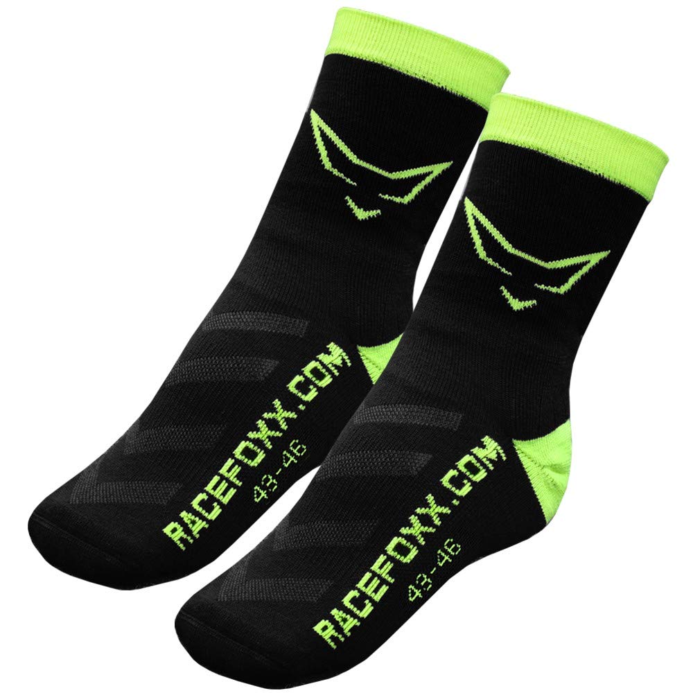 Racefoxx Motorrad Socken, Socke, Sportsocken, Strumpf mit CoolPlus (43-46) von WE ARE RACING. RACEFOXX.COM