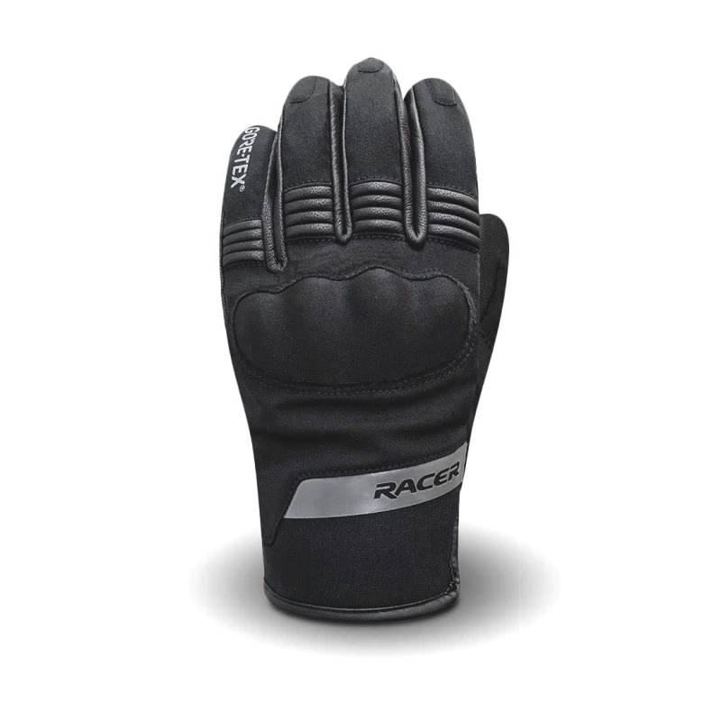 RACER Gridder 2 GTX Motorradhandschuhe schwarz Größe S/7 von Racer