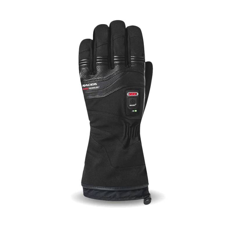 Racer Connectic 3 Beheizte Handschuhe für Motorrad, Größe M/8, Schwarz von Racer