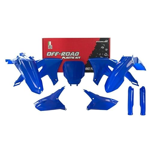 Kunststoff-Set 5 Stück Yamaha Replik Blau YZF Originalfarbe mit Schutzblechen von Racetech