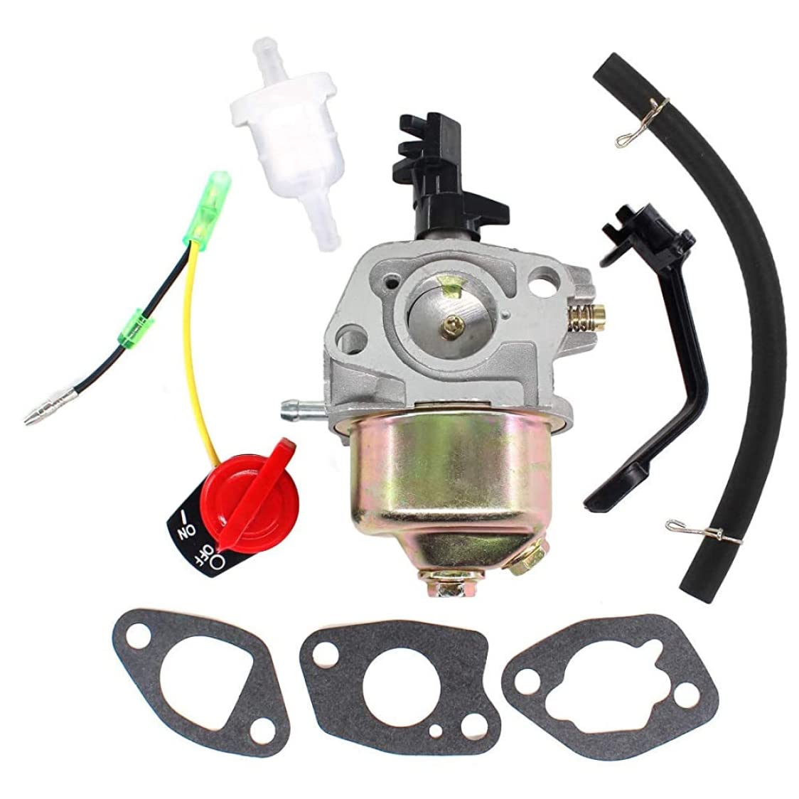 Carburetor Repair Kits Kompatibel Mit Jiangdong Jd4000 Jd3500 Jf200 4000w 1uq Contractor Line Generator Carb, 7pcs von Rachlicy