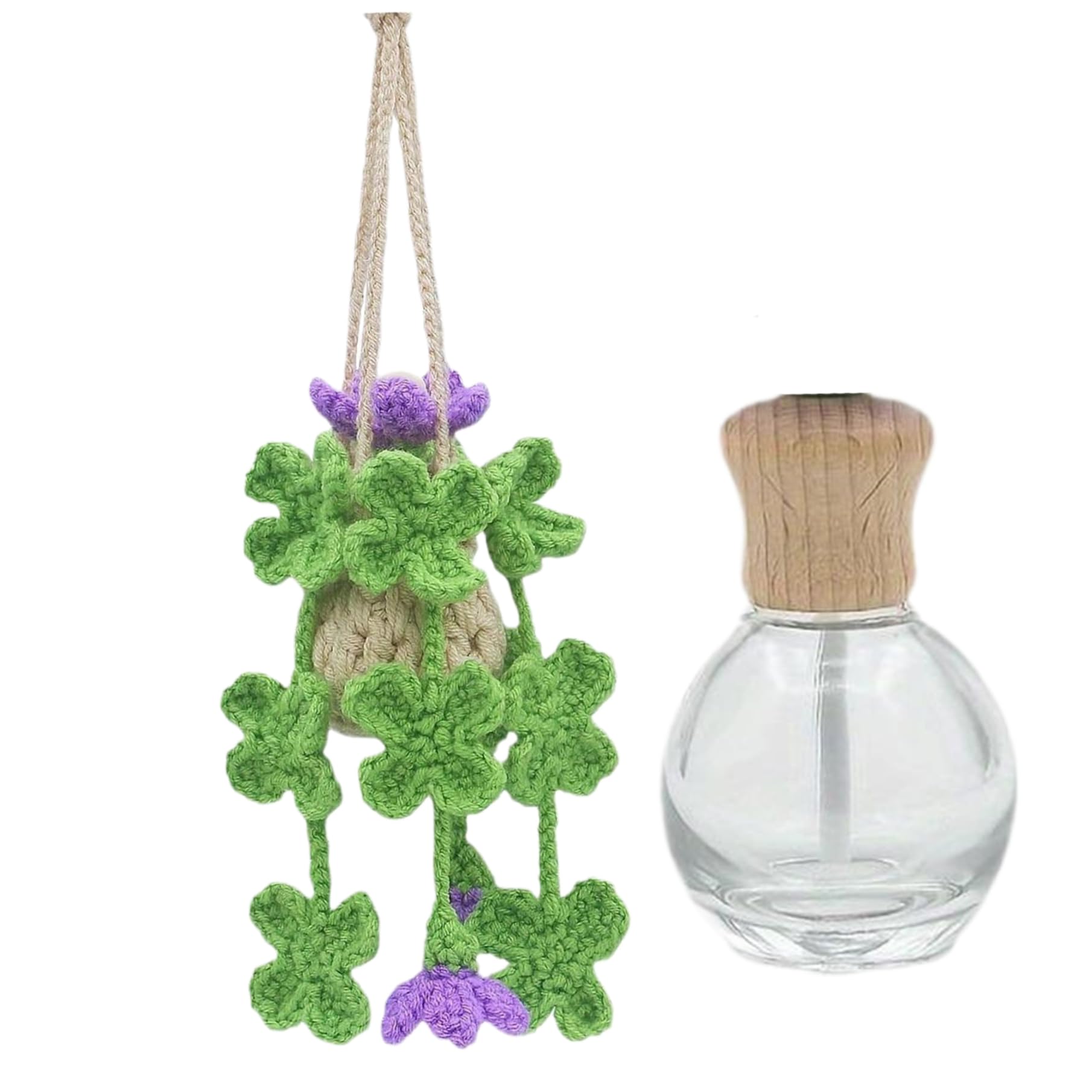 Rachlicy Niedliches Auto Lufterfrischer leer nachfüllbares Auto Diffusorflasche mit Häkelzubehör Strickspiegeldekoration für Frauen Geschenke hängen Rachlicy Niedliches Auto Lufterfrischer leer nachfüllbares Auto Diffusorflasche mit Häkelzubehör Strickspiegeldekoration für Frauen Geschenke hängen von Rachlicy