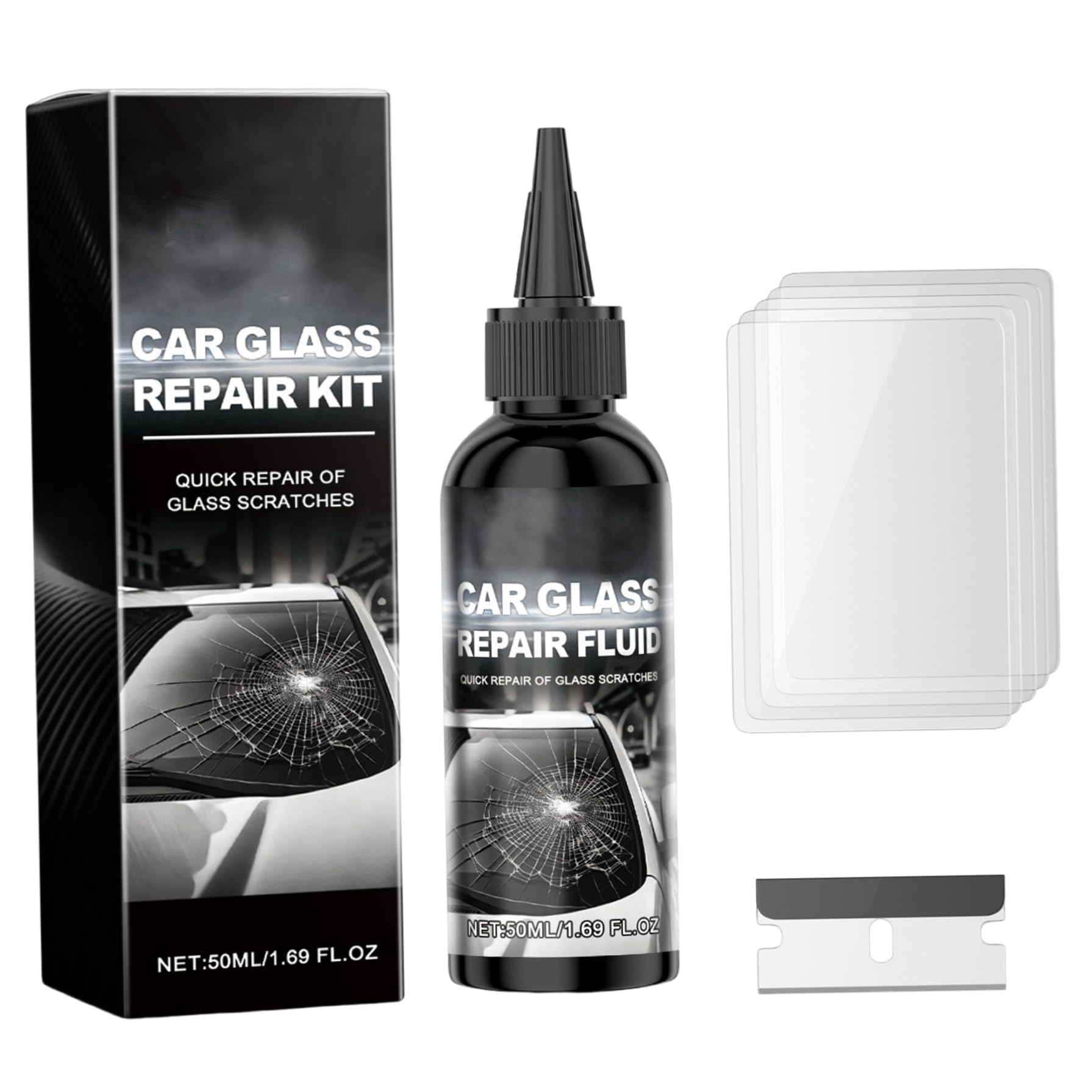 Rachlicy Windschutzscheibenreparatur -Kit Schneller Effekt Windschutzscheibe Rissreparatur -Kit mit Flüssigkeitsblatthärtungsfilm Multifunktionales Glas für Autoscrack Rachlicy Windschutzscheibenreparatur -Kit Schneller Effekt Windschutzscheibe Rissreparatur -Kit mit Flüssigkeitsblatthärtungsfilm Multifunktionales Glas für Autoscrack von Rachlicy