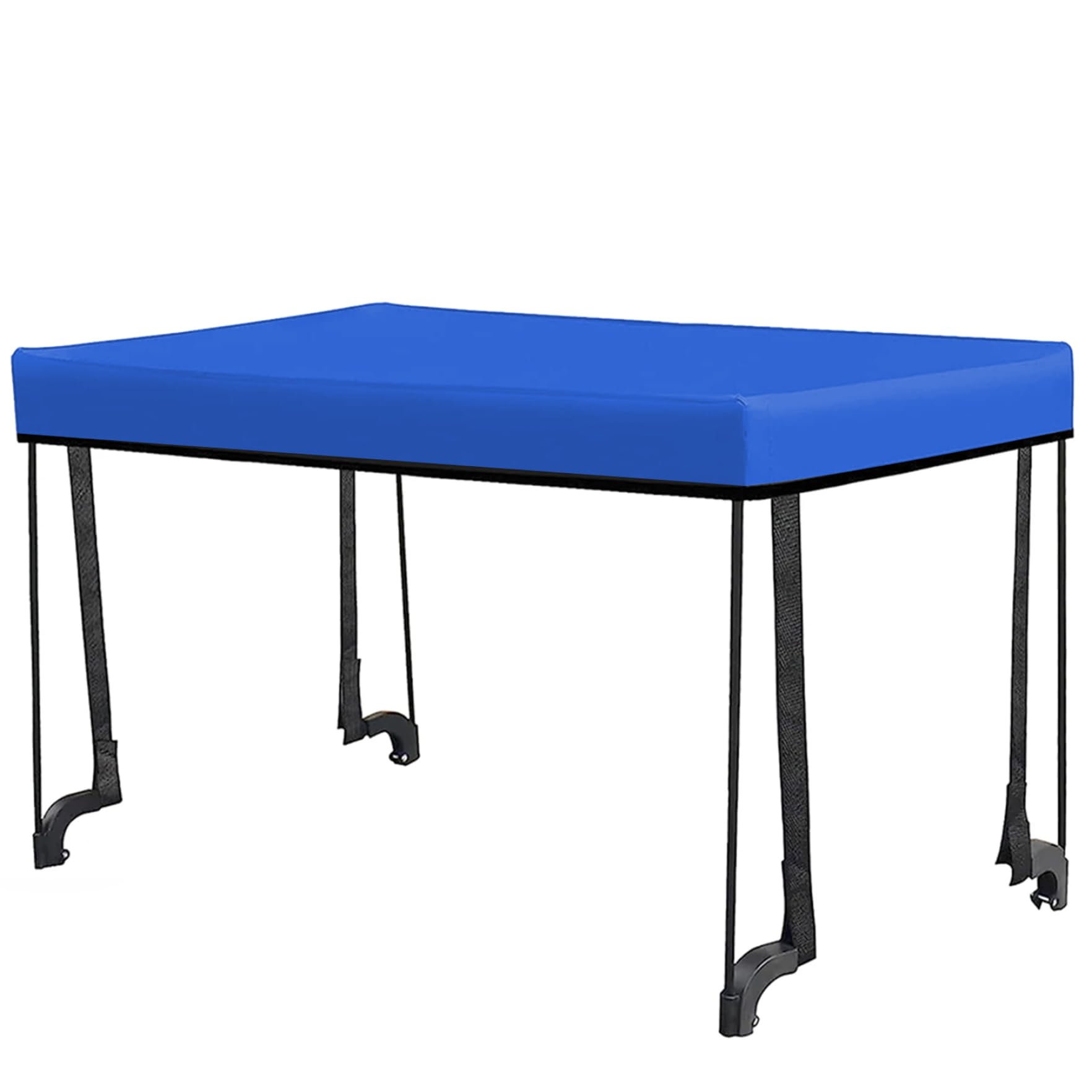 Wagon Canopy 35x19x18in Regenfisch Sonnenschutz Wagenabdeckung mit Stützpolen Oxford Stoffmodifizierter Baldachin für Camping -Picknick, Nein (blau) von Rachlicy
