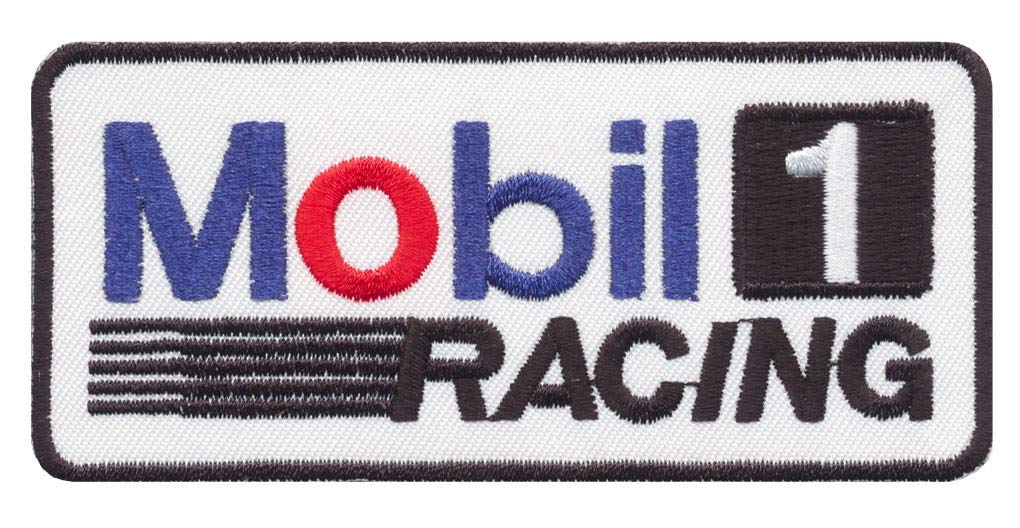 MOBIL Patch Aufnäher Motorenöl Racing Motorsport Rennsport v1 von Racing Classics