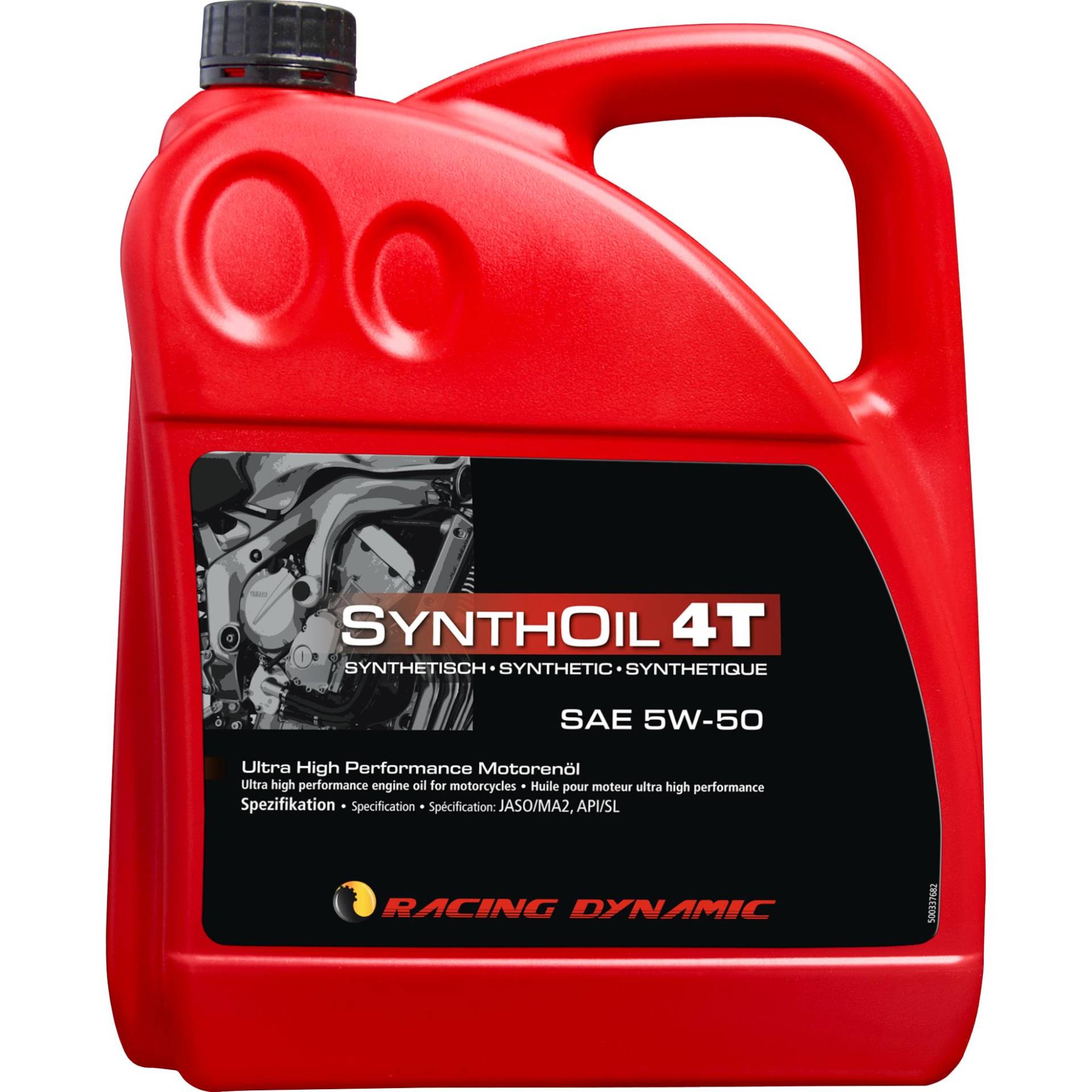 Racing Dynamic Motoröl Synthoil 4T SAE 5W-50 synthetisch 4000 ml Racing Dynamic Motoröl Synthoil 4T SAE 5W-50 synthetisch 4000 ml von Racing Dynamic