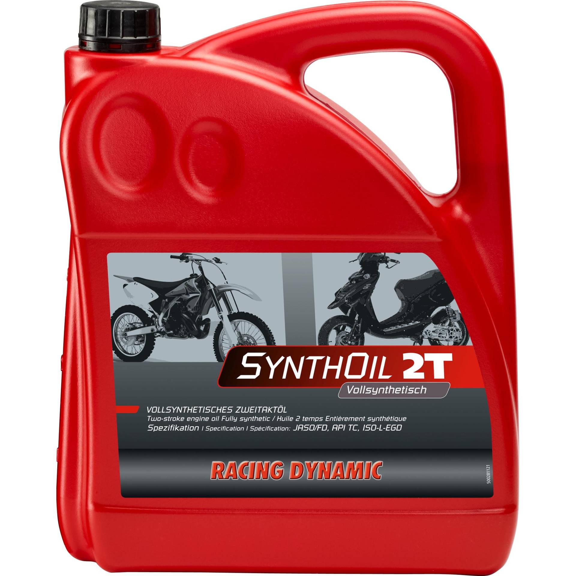 Racing Dynamic Motorrad-Motoröl Synthoil 2-Takt vollsynthetisch 4000 ml, Multipurpose, Ganzjährig von Racing Dynamic