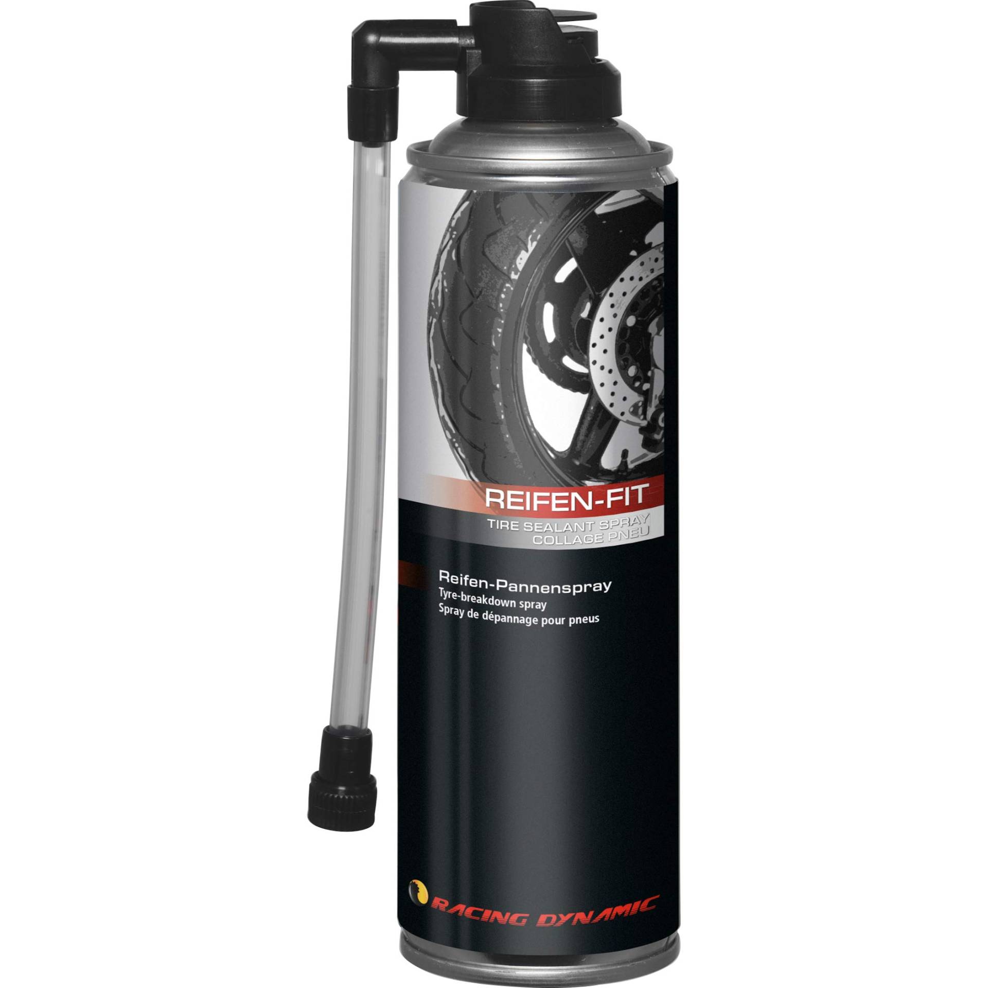 Racing Dynamic Reifen-Pannenspray - Notlösung für Undichtigkeiten - 1 Dose neutral von Racing Dynamic
