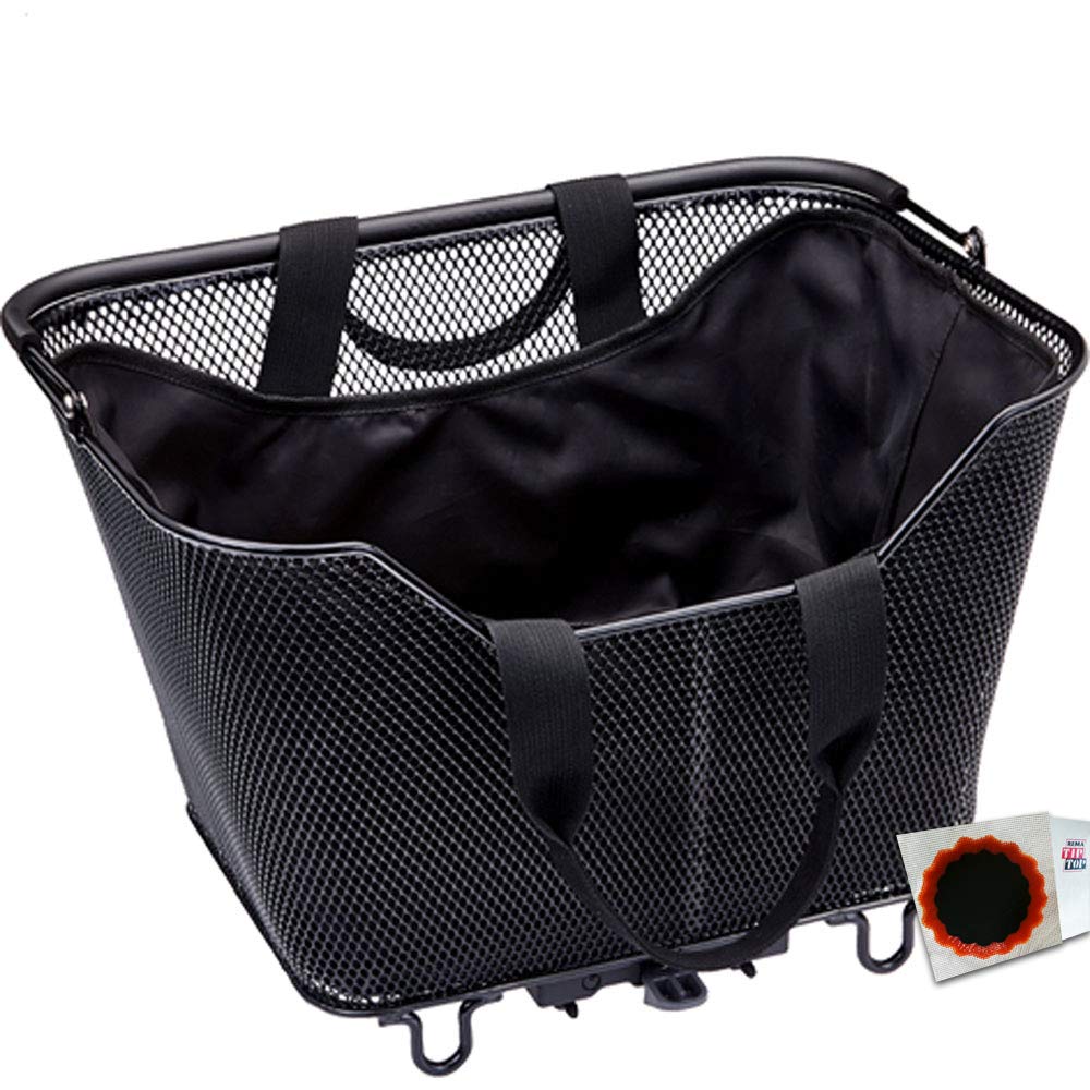 Racktime Lea Magnet-Innentasche Kohl schwarz + SCHLAUCHFLICKEN von Racktime